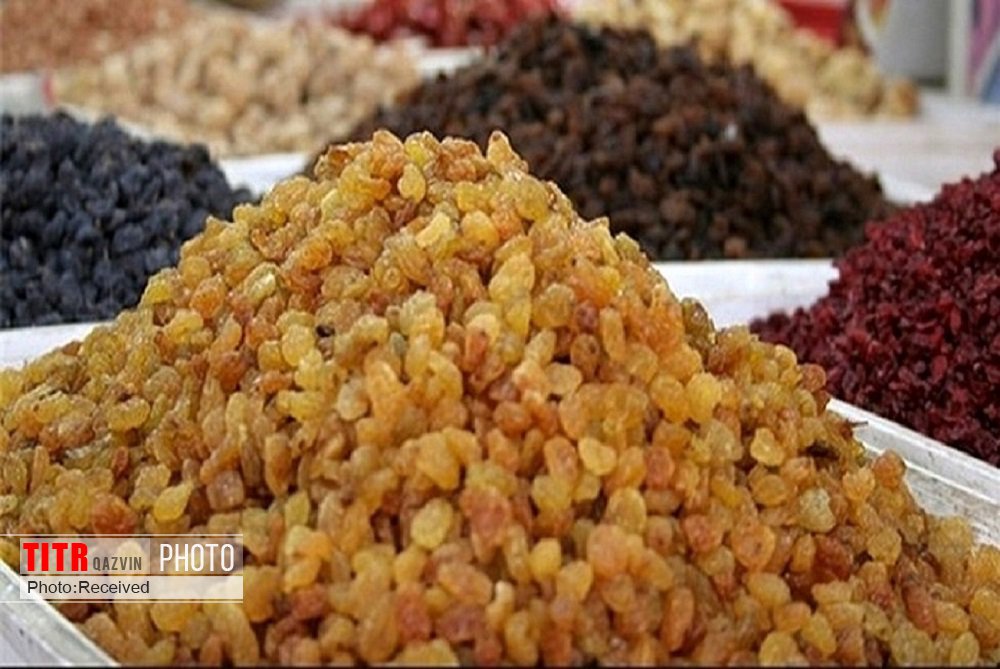 اختصاص 70 درصد صادرات قزوین به محصول کشمش