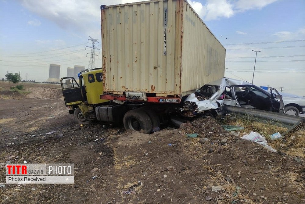 سانحه رانندگی در قزوین سه مصدوم بر جا گذاشت