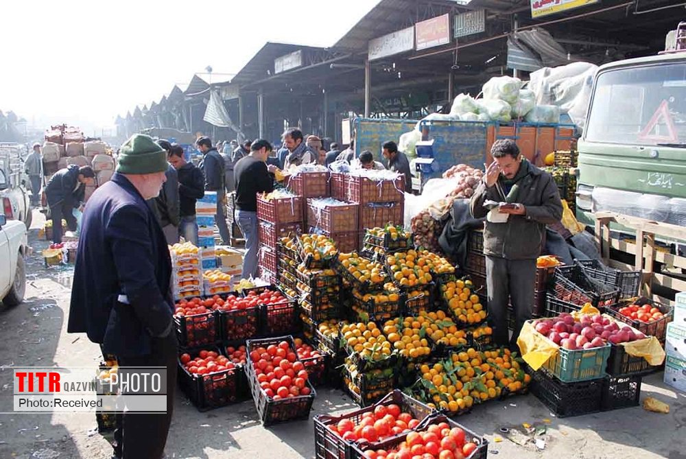 جانمایی میوه فروشان سیار قزوینی در بازارچه جدید