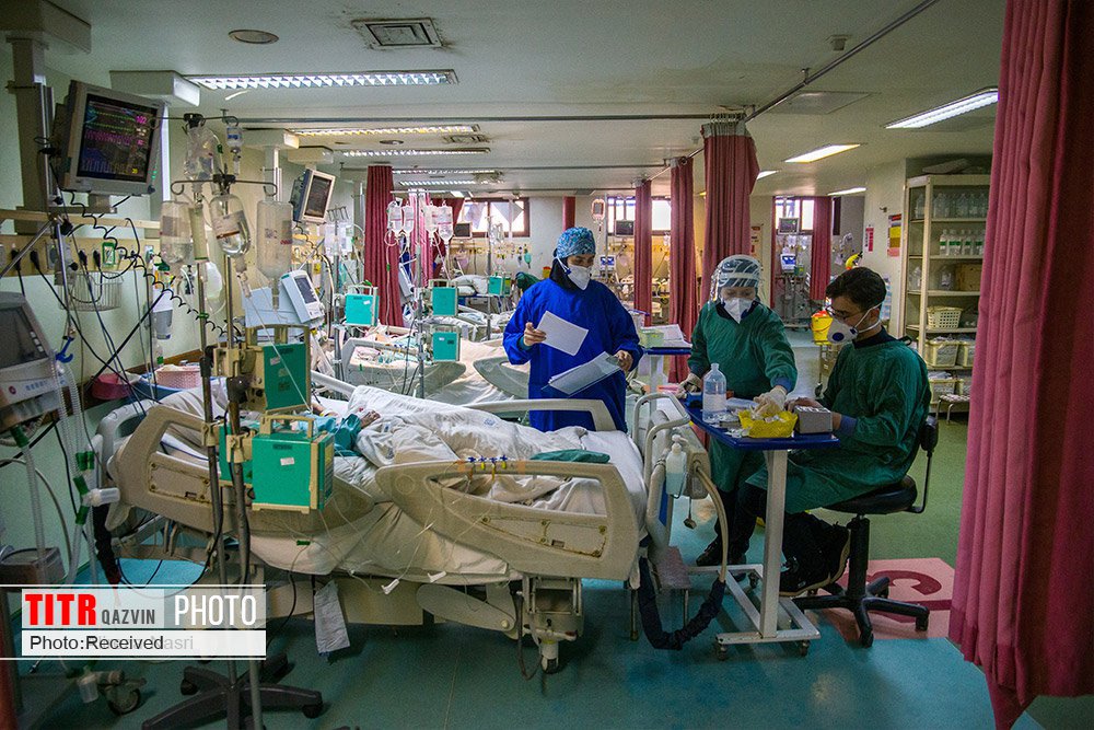 شیب صعودی بستری بیماران کرونایی در قزوین