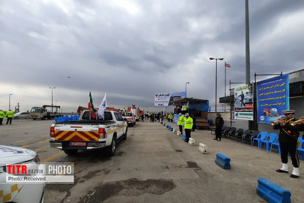 همراهی نیروهای جهادی در رزمایش ترافیک نوروز قزوین