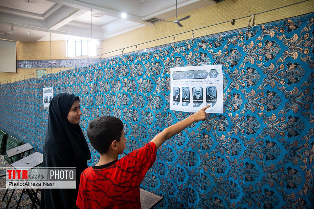 حماسه حضور مردم استان قزوین پای صندوق‌های رای