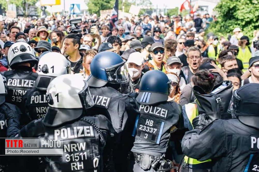 درگیری مخالفان راست افراطی در آلمان